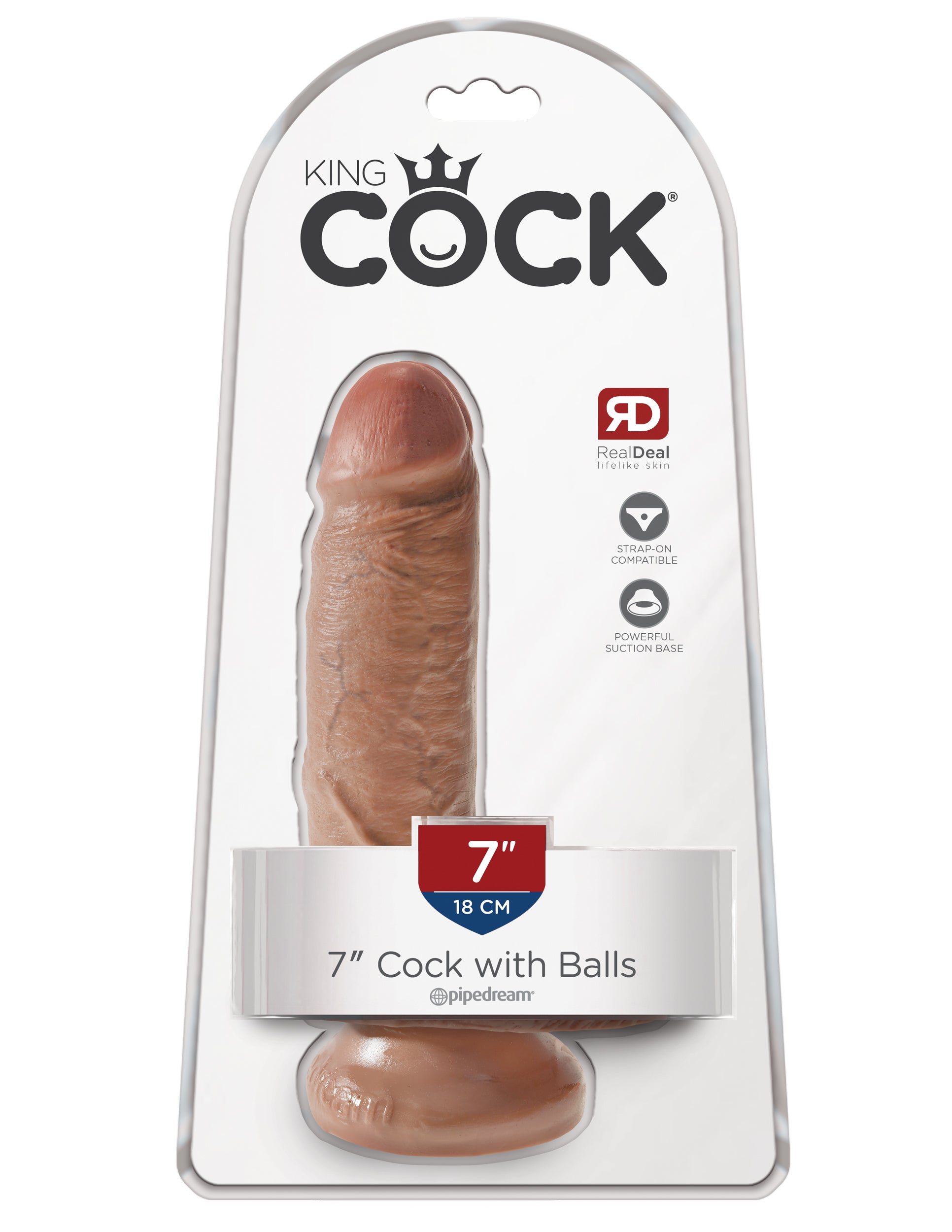 King Cock Realistic Cock with Balls and Suction Cup Base Realistic Dildos