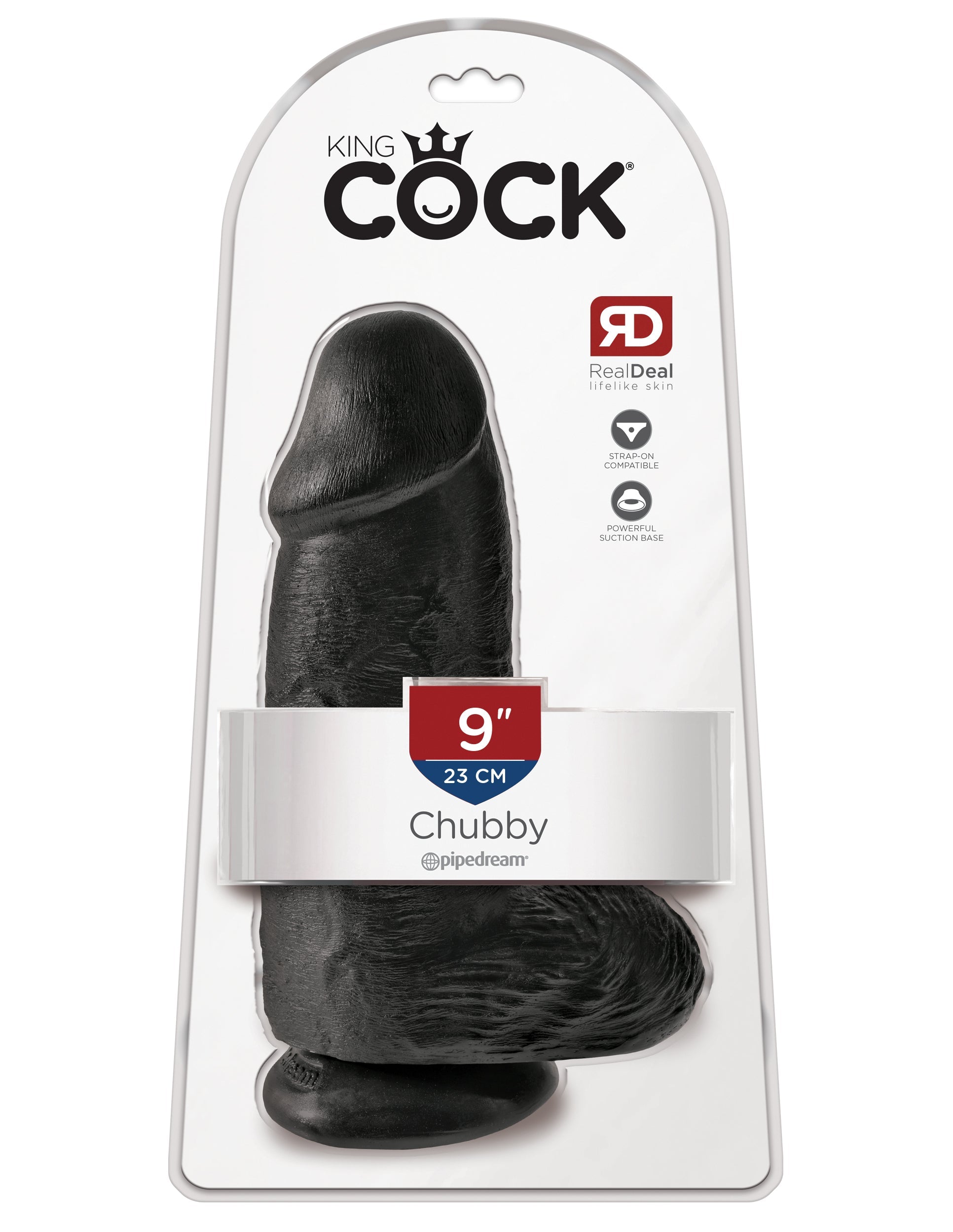 King Cock Chubby 9 Inch Realistic Dildo with Suction Cup Realistic Dildos