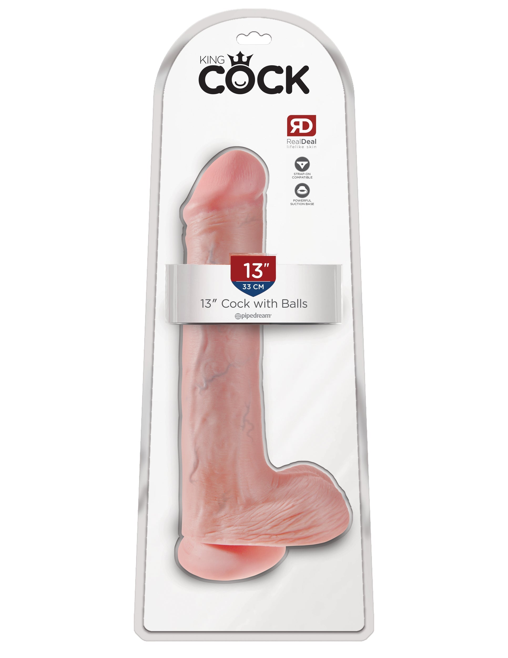 King Cock 13 Inch Realistic Cock with Balls Realistic Dildos