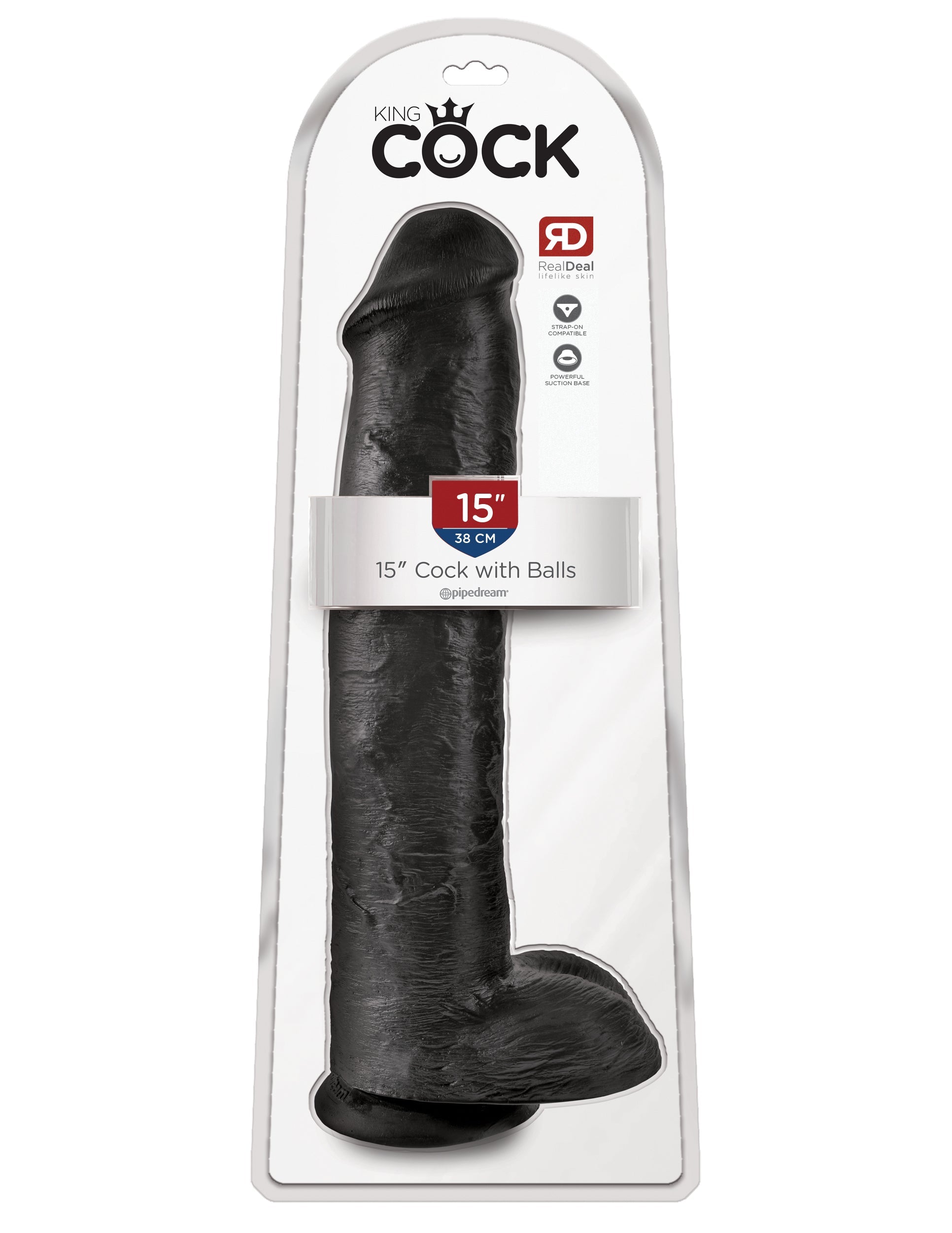 King Cock 15 Inch Realistic Dong with Balls Rabbit Vibrators