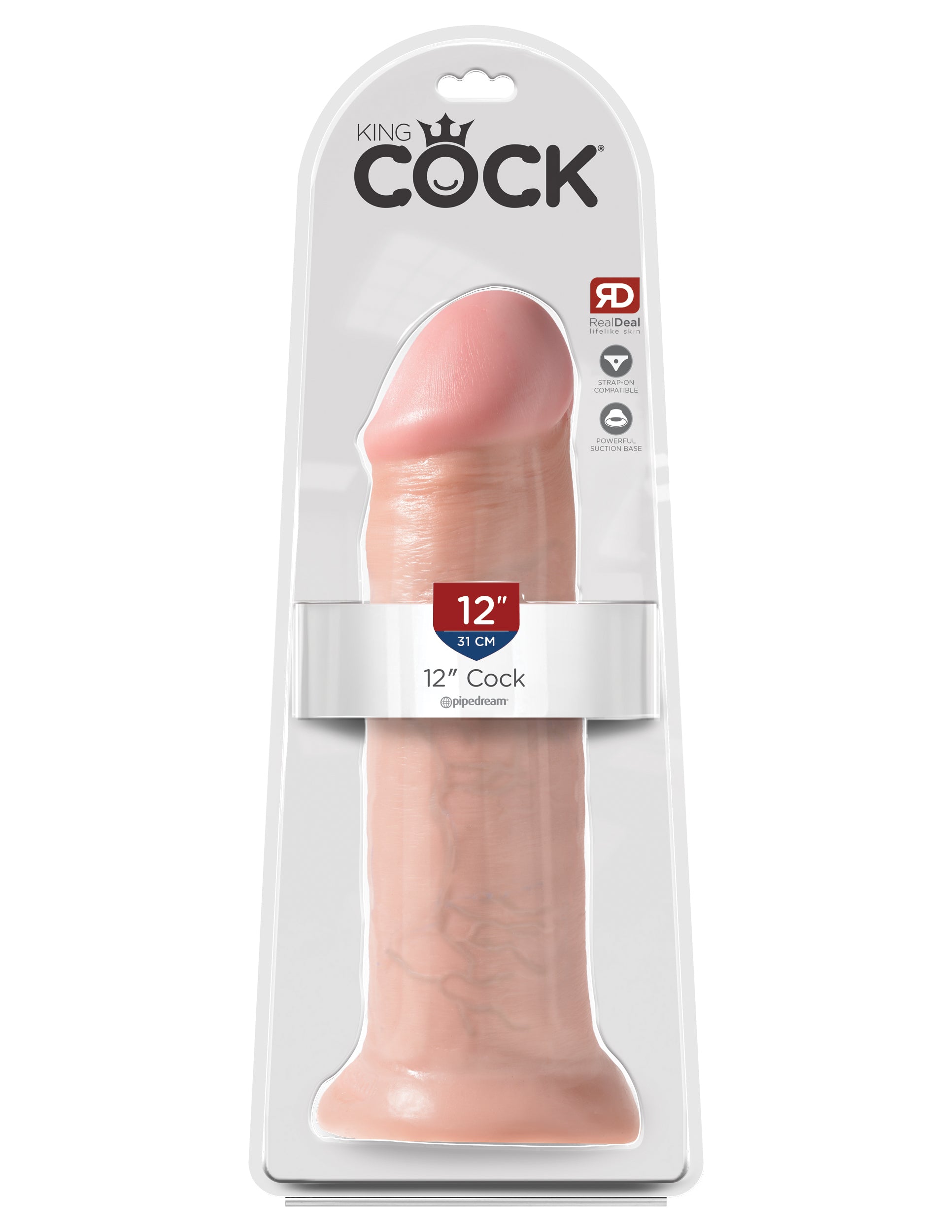 King Cock Suction Cup Base Realistic Dildo Flesh Realistic Dildos