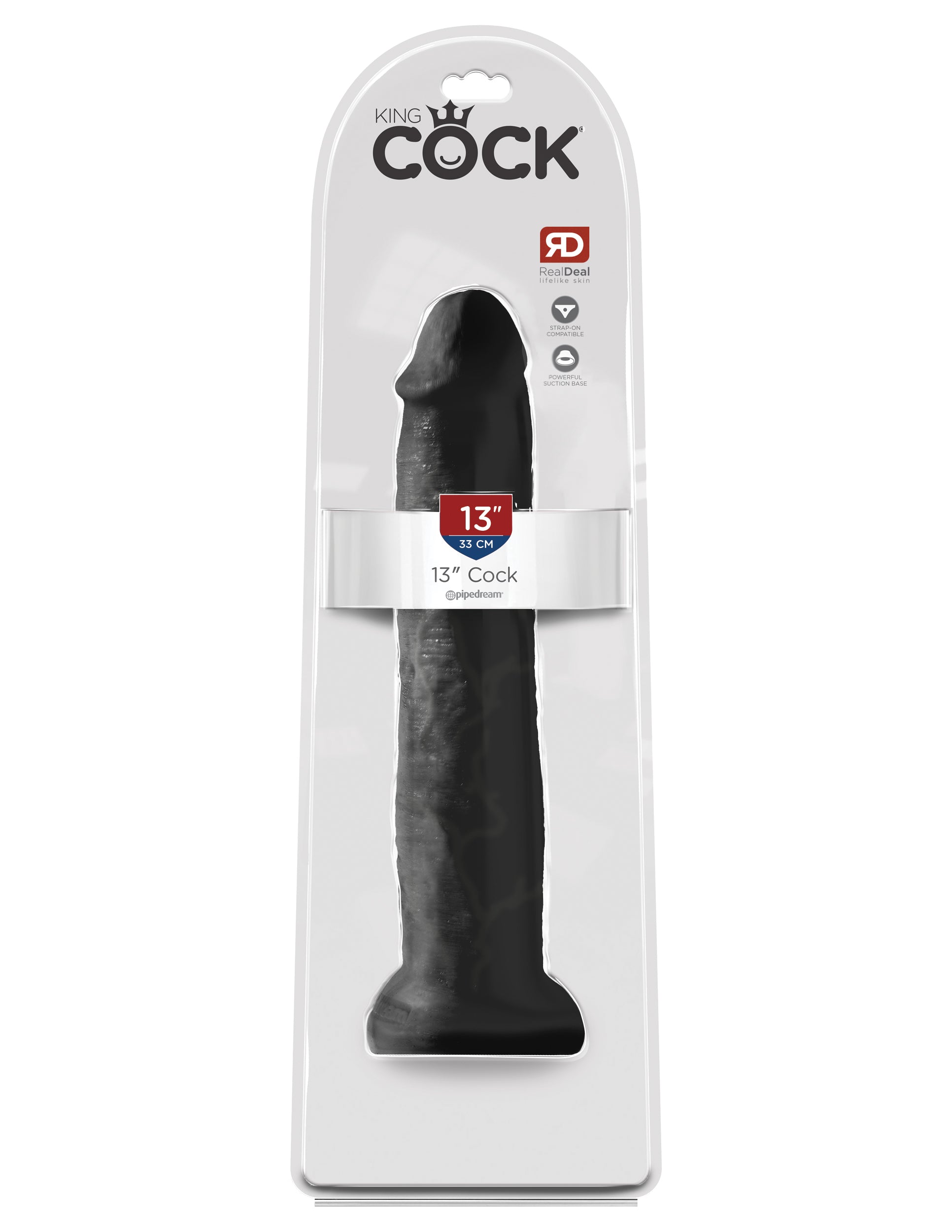 King Cock 13 inch Realistic Pleasure Dong Realistic Dildos