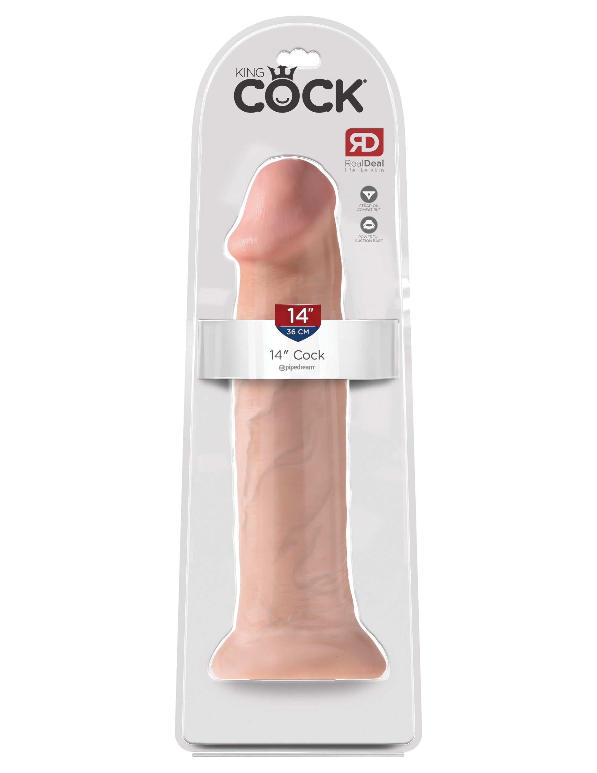 King Cock 14 Inch Suction Cup Realistic Dong Strap On Sextoys