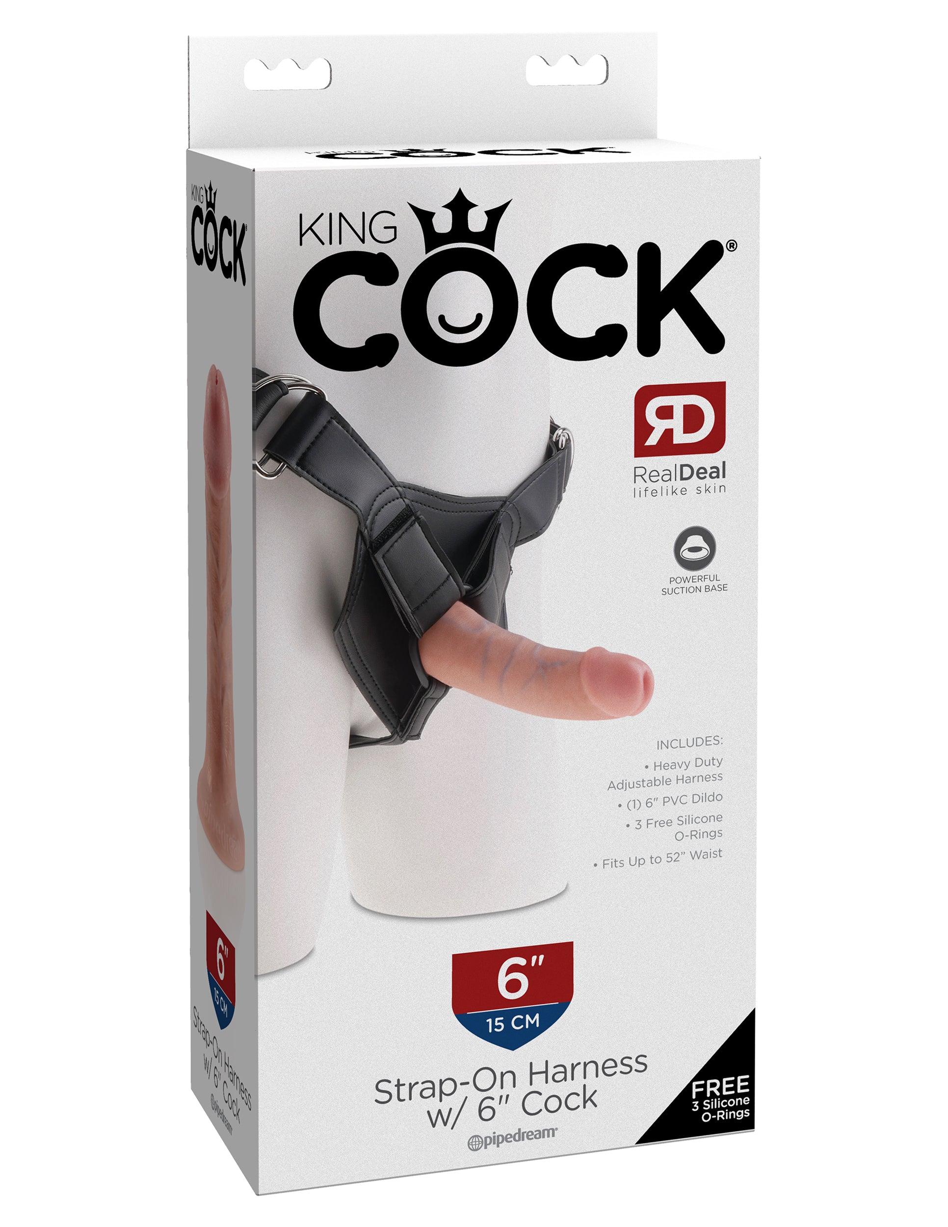 King Cock Strap-On Harness with Realistic Cock Flesh Strap On Sextoys