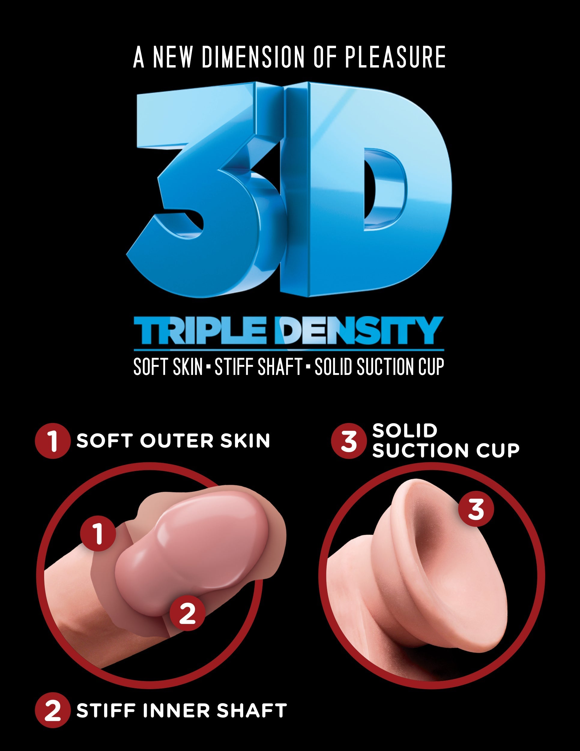 King Cock Plus Triple Density Realistic Feel Dildo Realistic Dildos