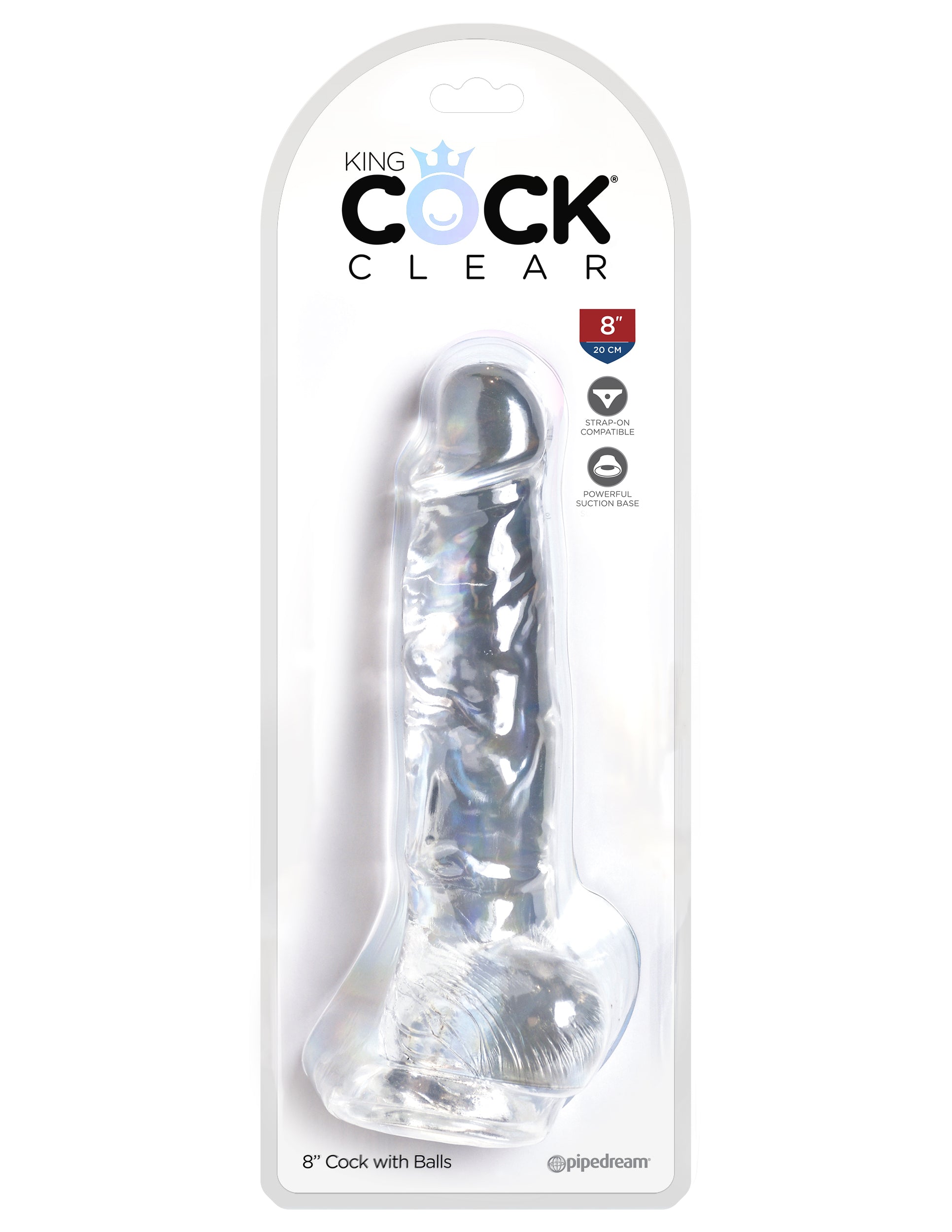 King Cock Clear Realistic Looking Cock with Balls Realistic Dildos