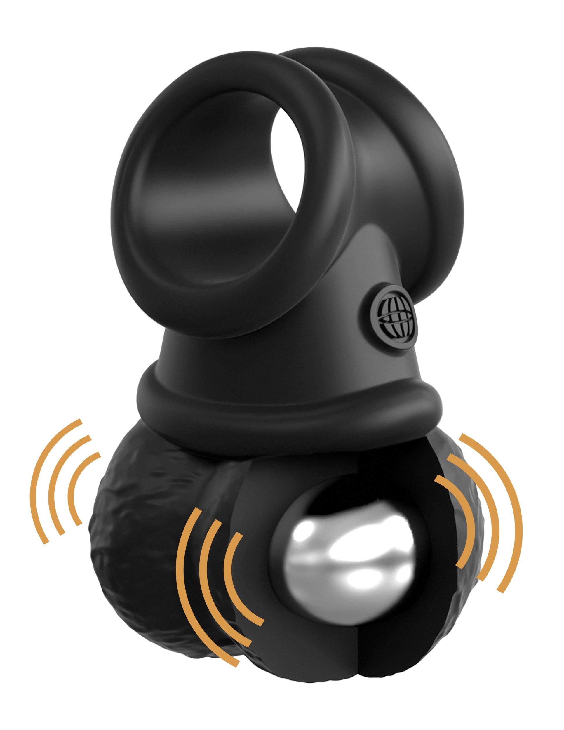 King Cock Elite The Crown Jewels Vibrating Silicone Balls Ball and Cock Toys