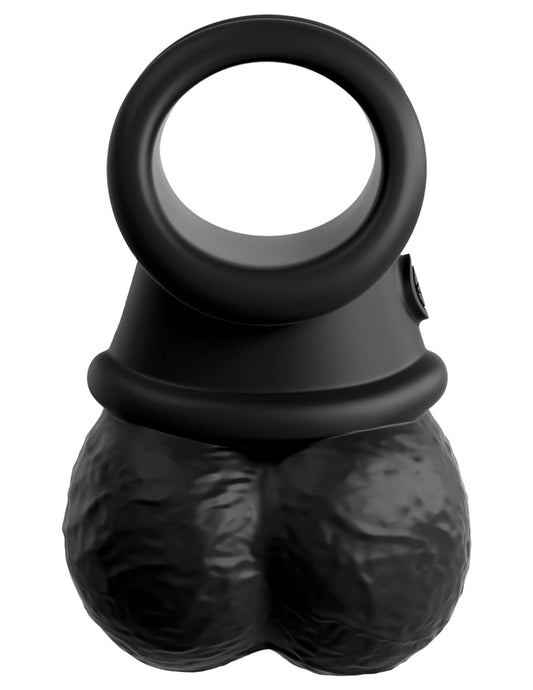 King Cock Elite The Crown Jewels Weighted Silicone Balls - Realistic Dildos