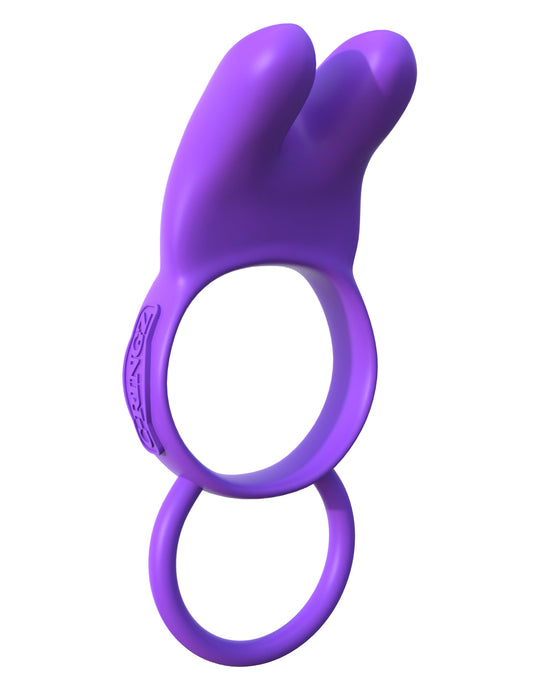 Pipedream Fantasy C-Ringz Twin Teazer Rabbit Cock Ring - Vibrating Cock Rings