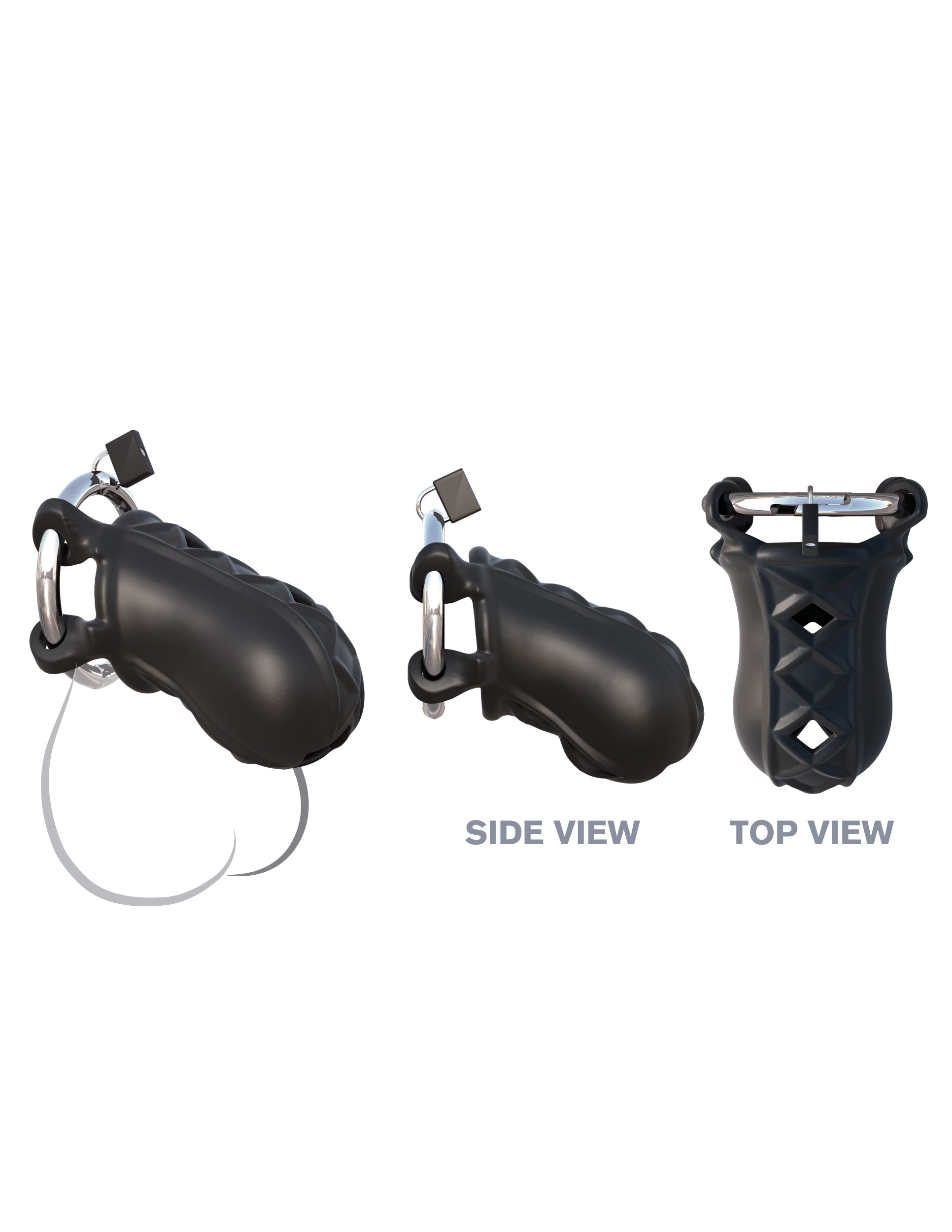 Pipedream Fantasy C-Ringz Extreme Silicone Cock Blocker Male Chastity