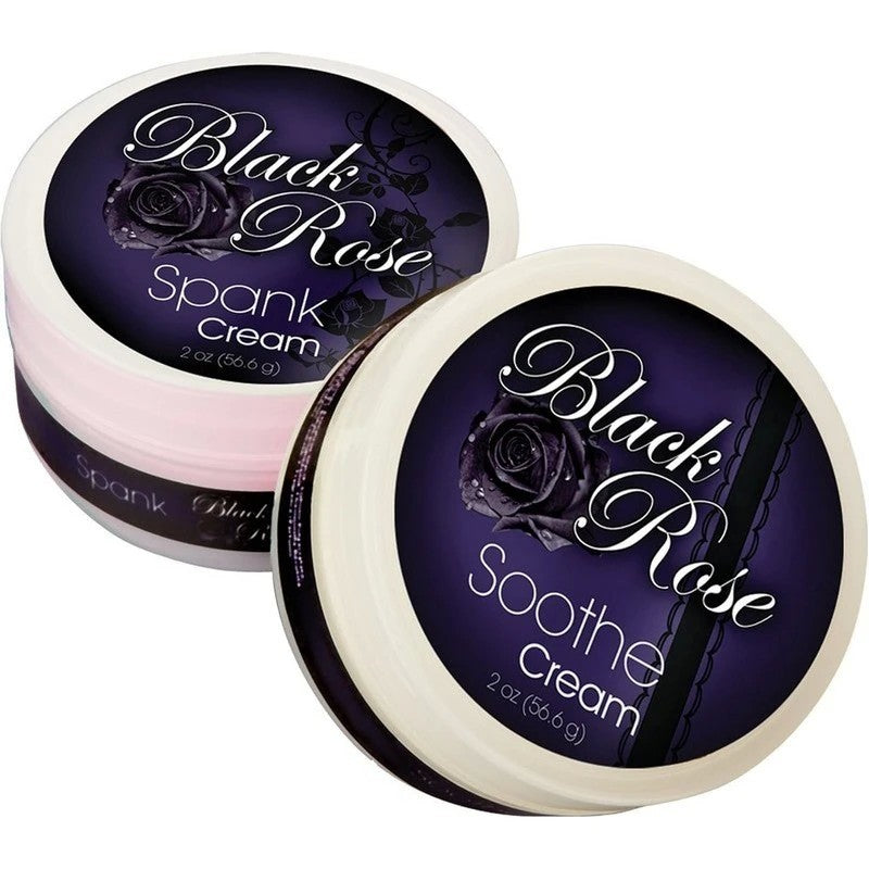 Doc Johnson Black Rose Spank and Soothe Erotic Creams Delay and Excite Sprays