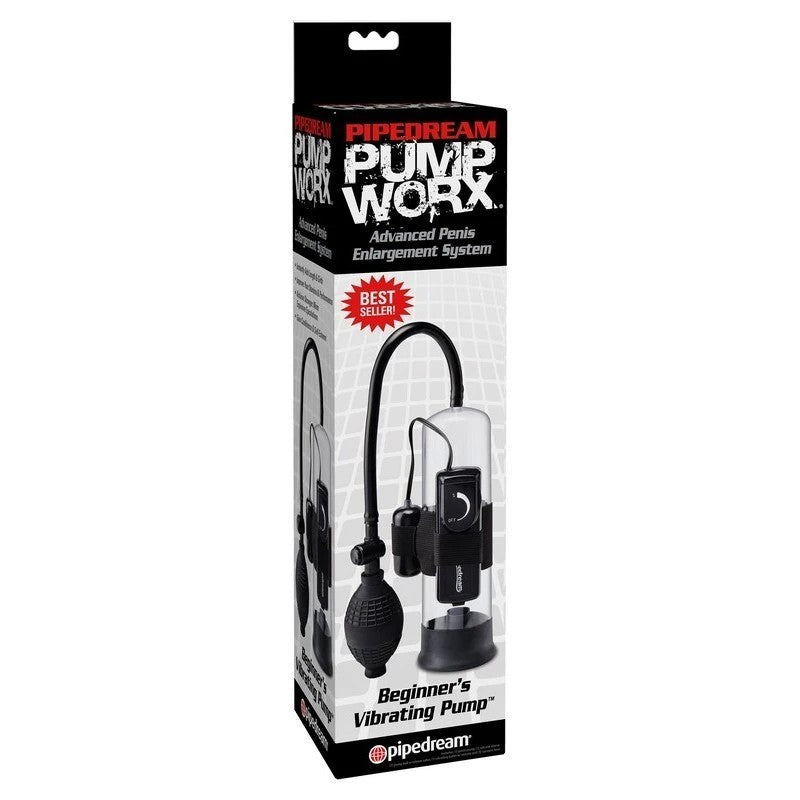 Pump Worx Beginners Vibrating Mens Penis Pump Pumps, Extenders and Sleeves