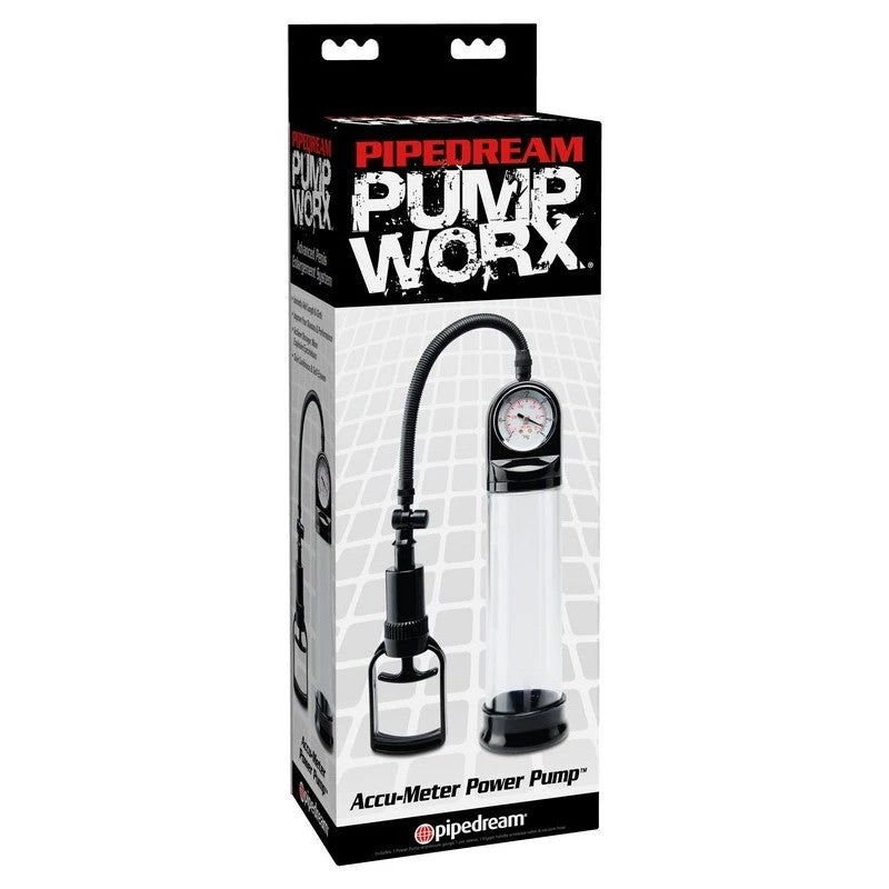 Pump Worx Accu-Meter Power Mens Penis Pump Pumps, Extenders and Sleeves