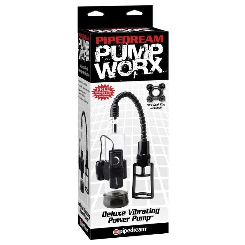 Pump Worx Deluxe Vibrating Power Penis Pump Pumps, Extenders and Sleeves