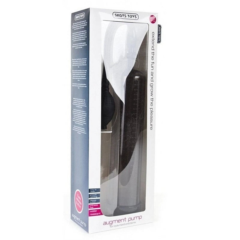 Shots Toys Augment Pump Black Pumps, Extenders and Sleeves