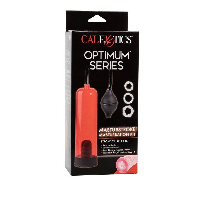 CalExotics Optimum Series Masturstroke Masturbation Kit Pumps, Extenders and Sleeves