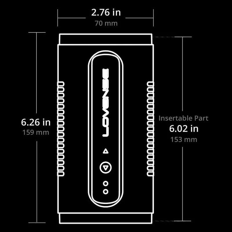 Lovense Calor Bluetooth Control Blowjob Male Masturbator Masturbators and Strokers