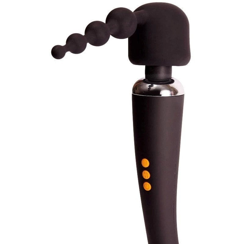 Pornhub Climax Rechargable Wand Set Black Waterproof Vibrators