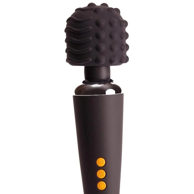 Pornhub Climax Rechargable Wand Set Black Waterproof Vibrators