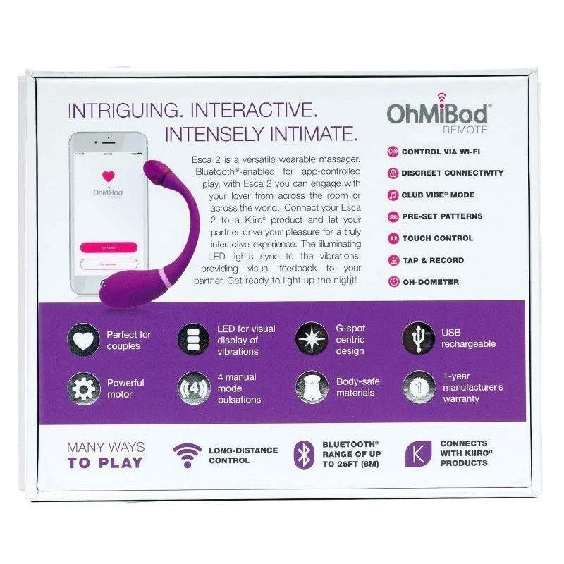 OhMiBod Esca 2 for Kiiroo Masturbators and Strokers