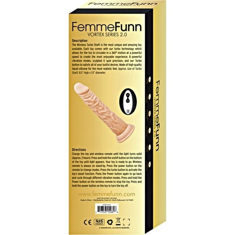 FemmeFunn Vortex Series 2.0 Wireless Turbo Shaft Masturbators and Strokers