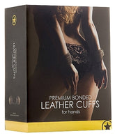 Premium Bonded Leather Cuffs for Hands - Brown Cuffs and Restraints