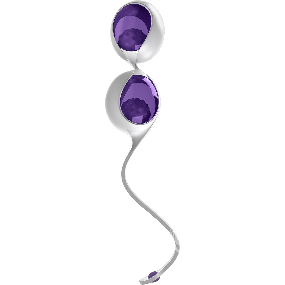 OVO L1 Silicone Kegel Love Balls White/Lilac Default Title Love Eggs and Kegel Exercisers