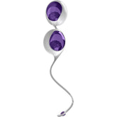 OVO L1 Silicone Kegel Love Balls White/Lilac Default Title Love Eggs and Kegel Exercisers