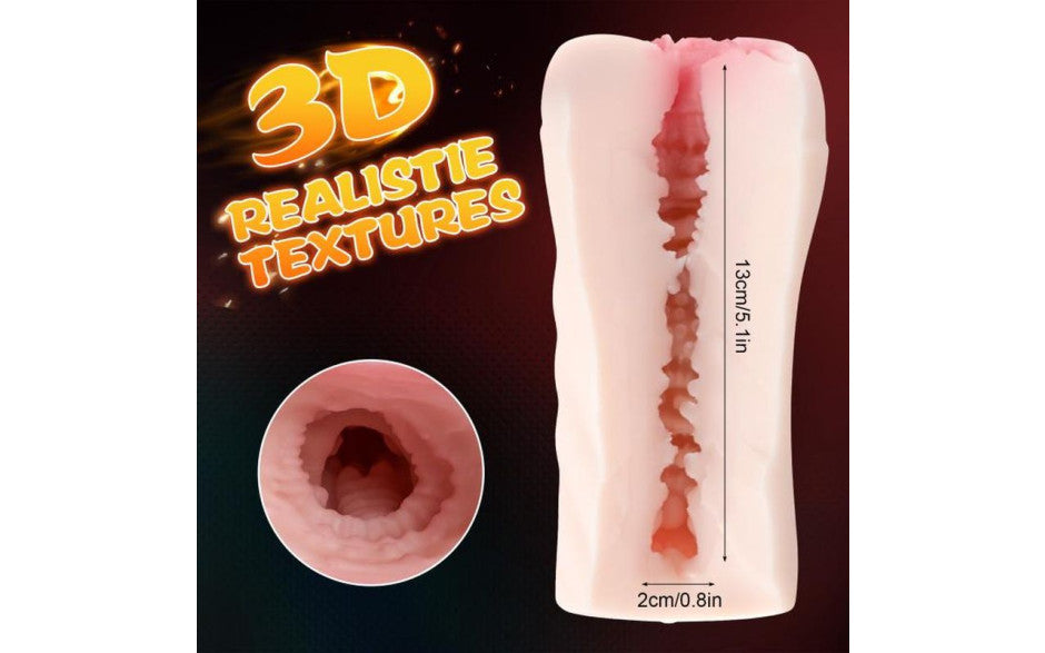 Xise Penny Pussy Dual Layer Vibrating Male Masturbator - Masturbators and Strokers