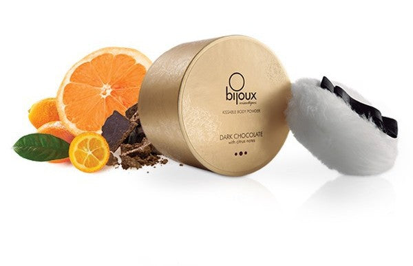 Bijoux Indiscrets Decadent Dark Chocolate Body Powder - Citrus-Infused Aphrodisiac Bliss Sex Pheromones and Perfumes