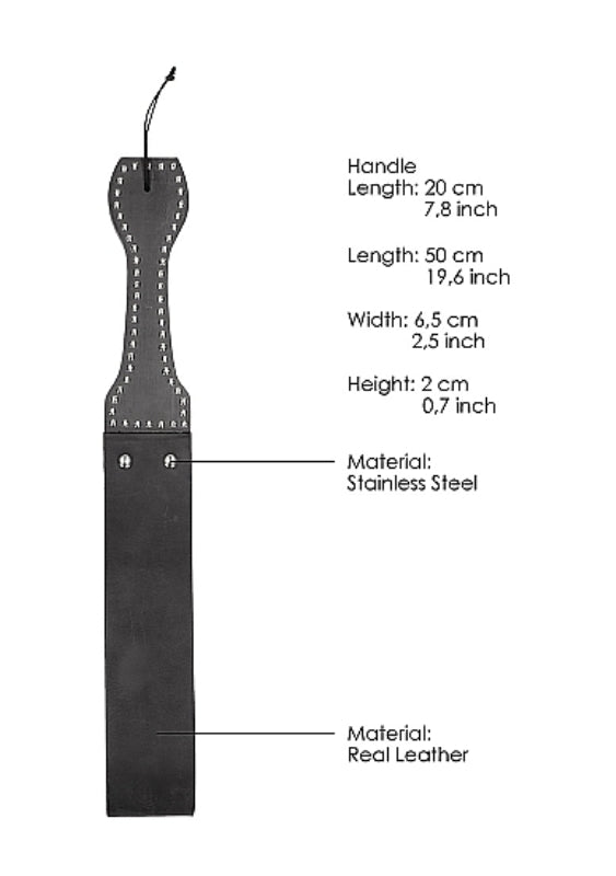 Pain Leather Belt Whip Slapper with Wooden Handle Paddles And Slappers