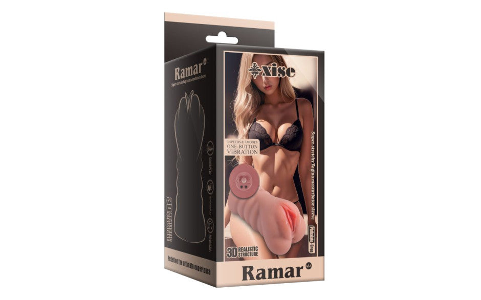Xise Ramar Realistic Vibrating Anal Vaginal Masturbator Masturbators and Strokers