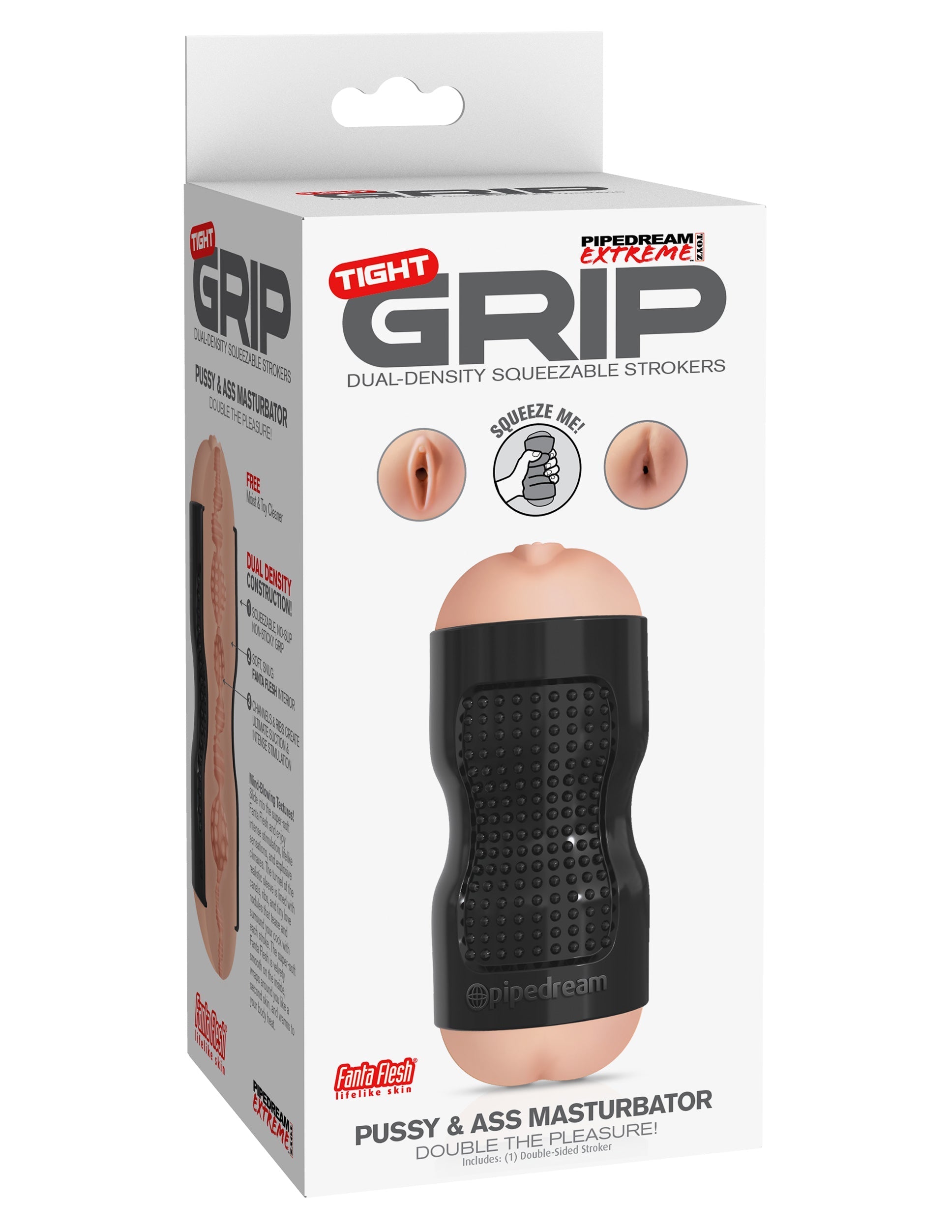 Pipedream Extreme Tight Grip Pussy and Ass Masturbator Masturbators and Strokers