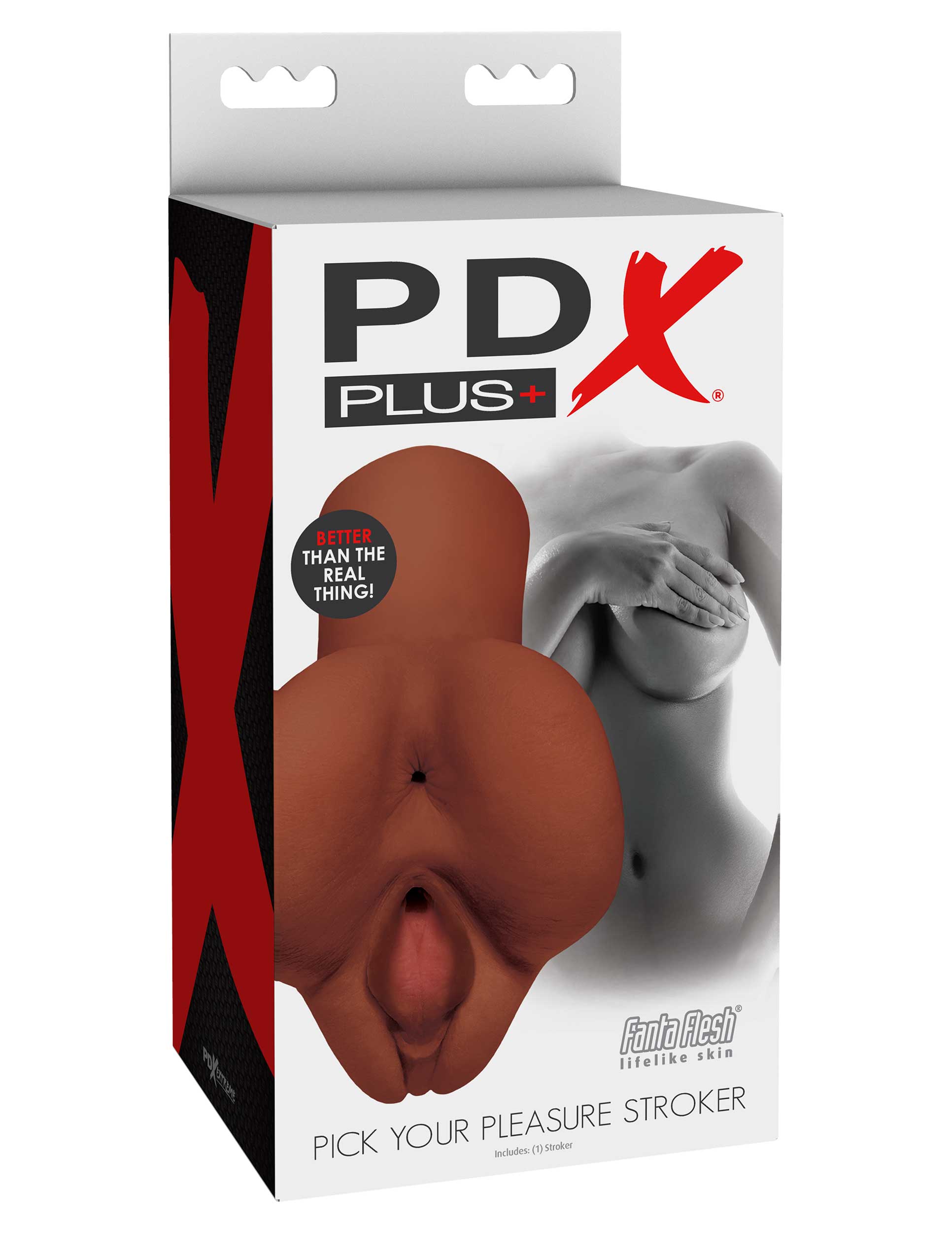 PDX Brands Pick Your Pleasure Mens Stroker Brown Masturbators and Strokers