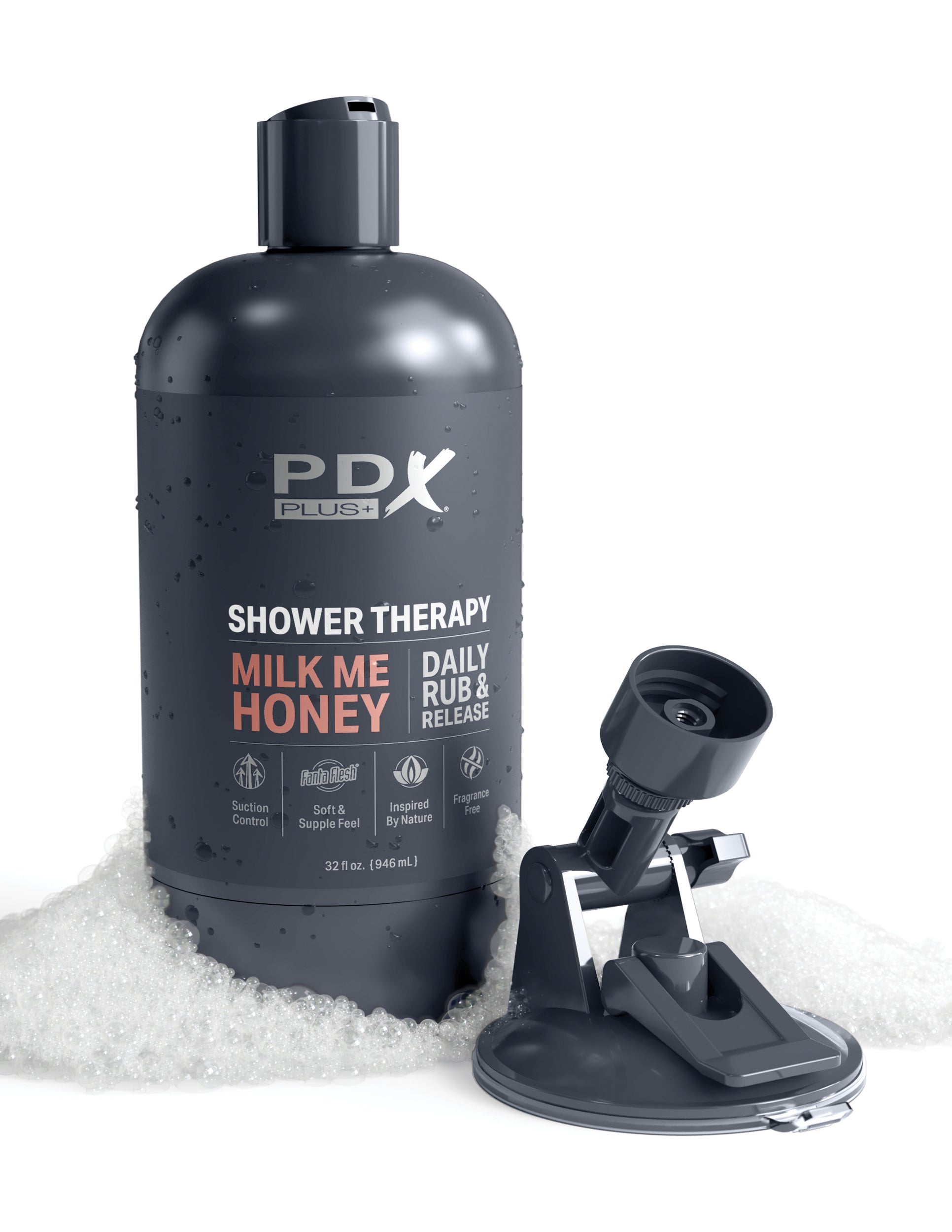 PDX Plus Shower Therapy Milk Me Honey Realistic Masturbator Realistic Butts And Vaginas