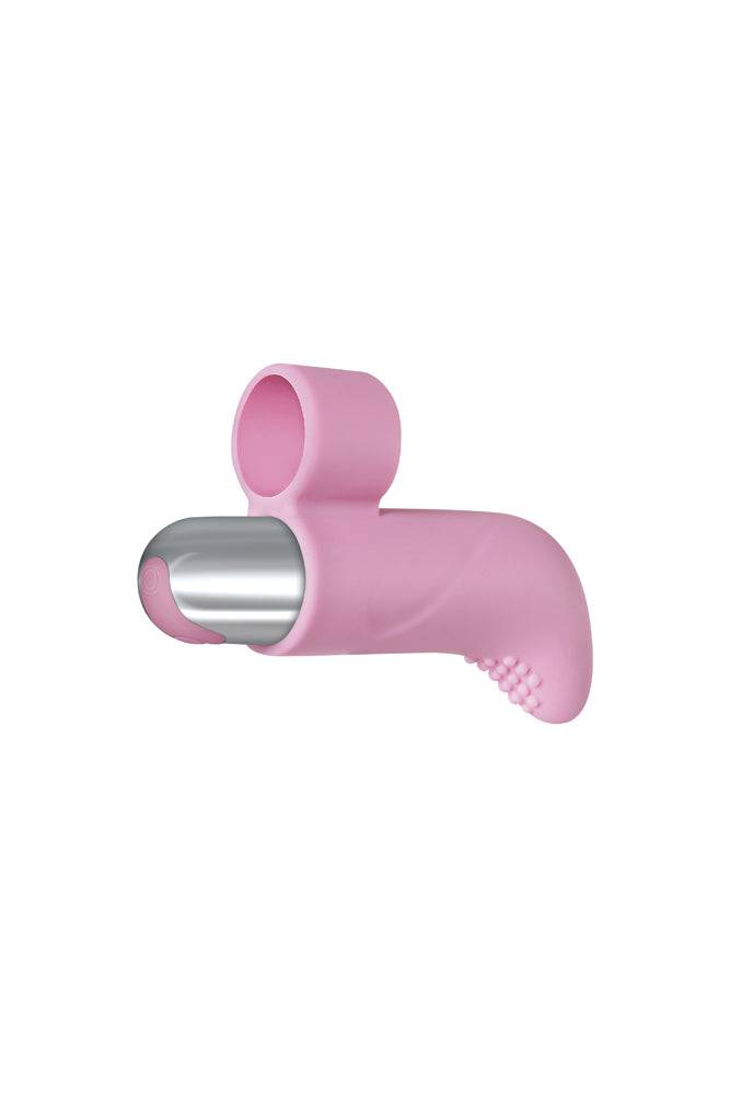 Adam and Eve Silicone USB Rechargeable Finger Vibrator Pink Finger and Tongue Vibrators