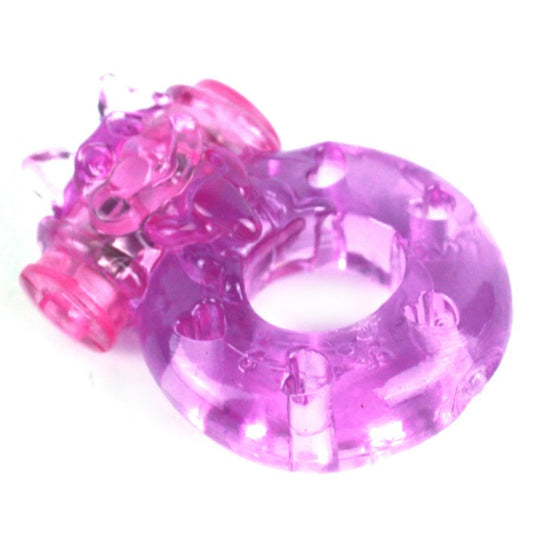 BDStyle Multi Functions TPR Vibrating Cock Ring - Vibrating Cock Rings