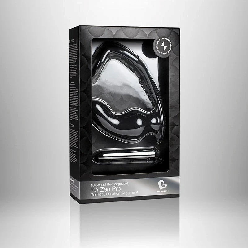 Rocks Off Ro-Zen Pro - Rechargeable Prostate Massager for Intense Erection-Boosting Bliss Prostate Toys