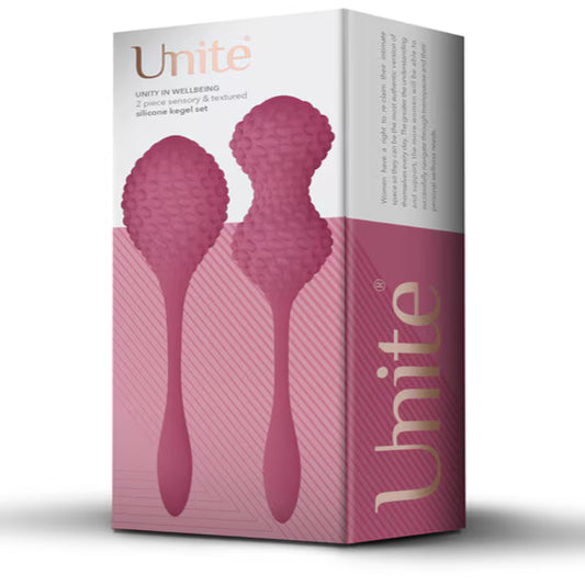 Unite Wellbeing 2 Piece Sensory Silicone Kegel Exerciser Set - Love Eggs and Kegel Exercisers
