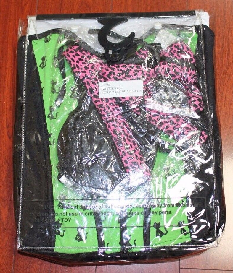 Dreamgirl Under My Spell Cat Reversible Womens Costume Witch/Black Fancy Dress Ups