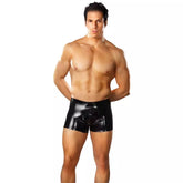 Male Power Faux Leather Pouch Short His Fetish