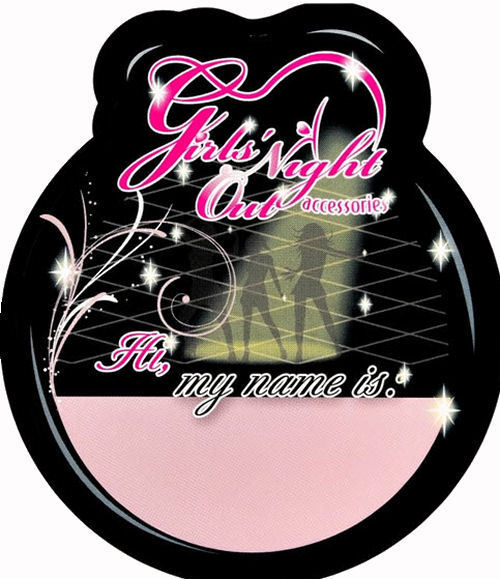 Pipedream Bride-To-Be Hen Night Name Tags 12 Pack Party Fun - Party Gifts and Novelties