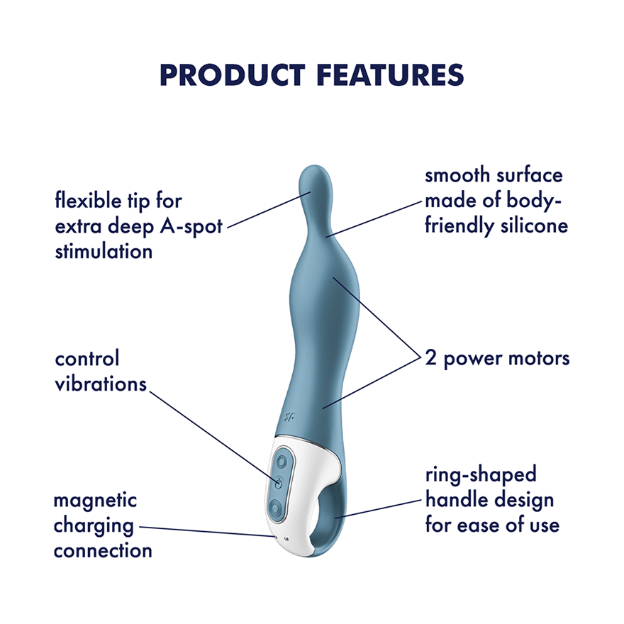 Satisfyer A-Mazing 1 Silicone A Spot Vibrator G-Spot Vibrators