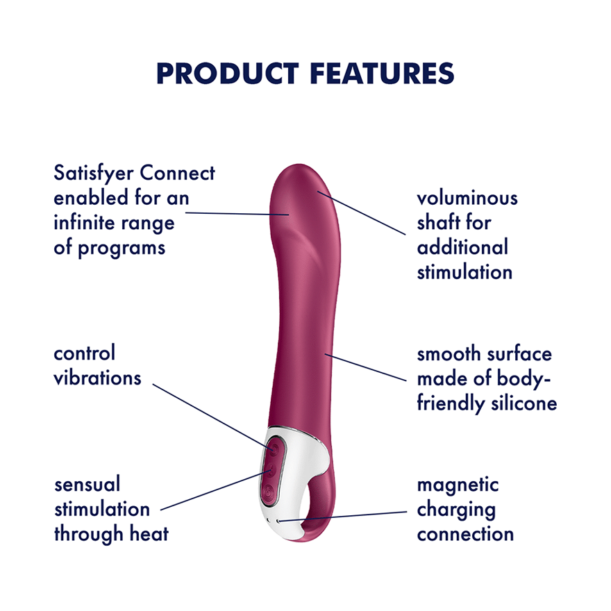 Satisfyer Big Heat App Connected Intense G Spot Massager G-Spot Vibrators