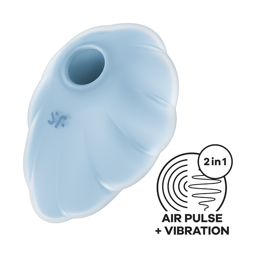 Satisfyer Cloud Dancer Air Pulse Silicone Clitoral Vibrator Clit Ticklers and Pulsators