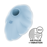 Satisfyer Cloud Dancer Air Pulse Silicone Clitoral Vibrator Clit Ticklers and Pulsators