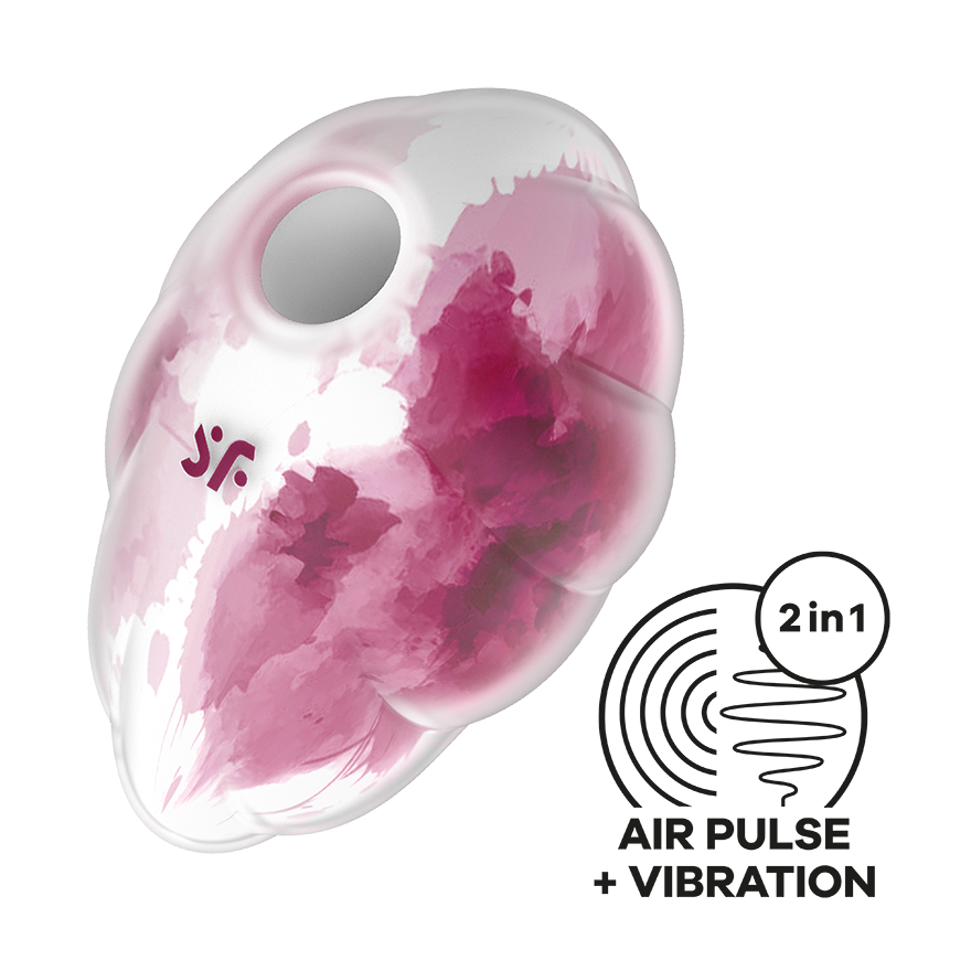Satisfyer Cloud Dancer Air Pulse Silicone Clitoral Vibrator Clit Ticklers and Pulsators