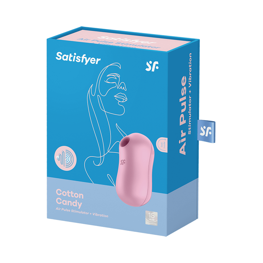 Satisfyer Cotton Candy Air Pulse Multi Functions Clitoral Massager Rabbit Vibrators