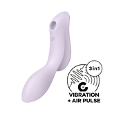 Satisfyer Curvy Trinity 2 Air Pulse Clitoral and G Spot Vibrator Clit Ticklers and Pulsators
