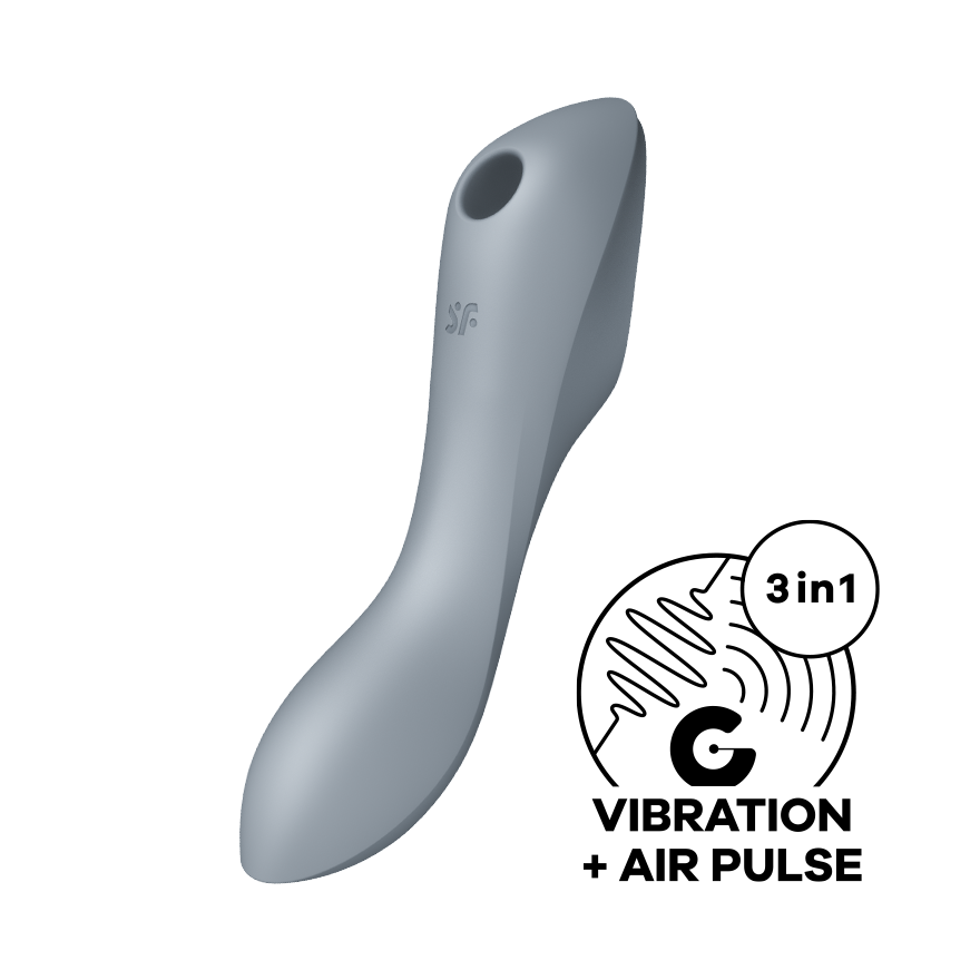 Satisfyer Curvy Trinity 3 Waterproof Silicone Clitoral Massager G-Spot Vibrators